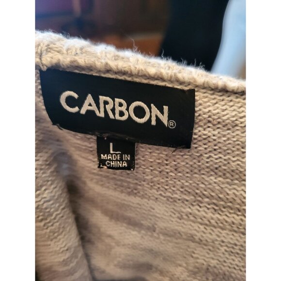 Men Gray/Teal Argyle 1/4 Zip Sweater Carbon L Preppy Retro Academia Church - Picture 8 of 8